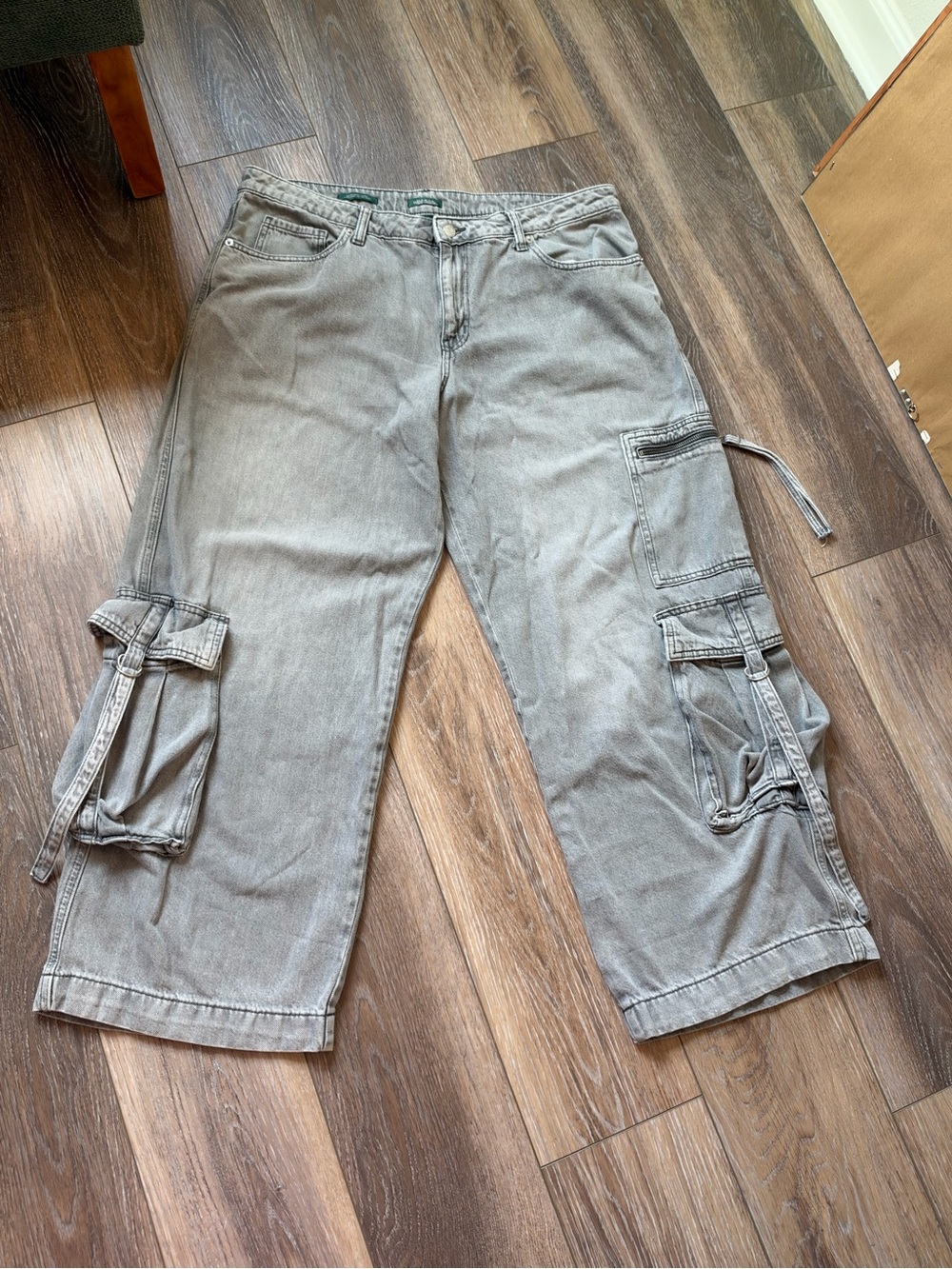wild fable Gray Straight-Leg Cargo Jeans